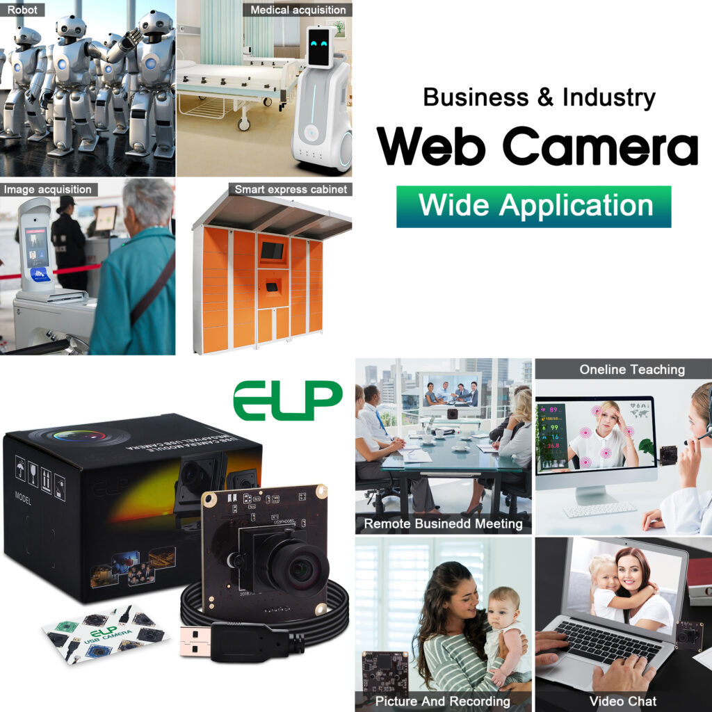ELP High Speed USB Webcam – 1080P Full HD 60fps, 720P 120fps, 360P 260fps, UVC Plug & Play Camera for PC, Golf Simulator 未标题 7 1